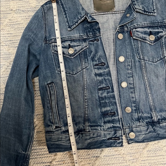 Women’s Levi’s Silver Tag original Denim button up Denim Western Jacket Small - Picture 12 of 13